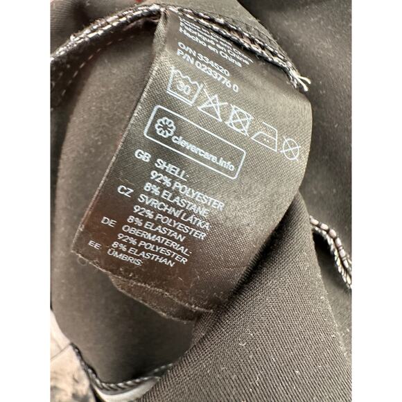 H&M Grey Floral Print Square Neck Knee Length Sleeveless Dress Women's Size 6 - Picture 6 of 8